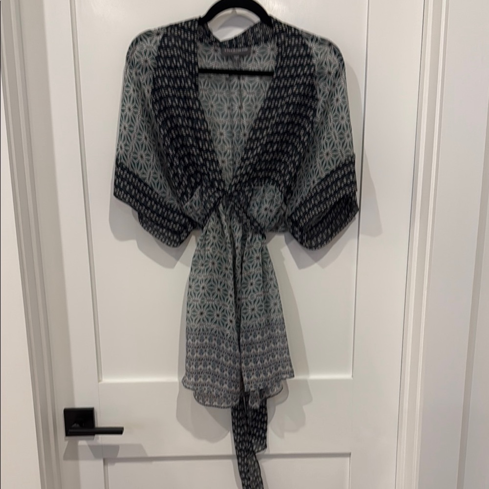Elegant Black and Gray Women's Top